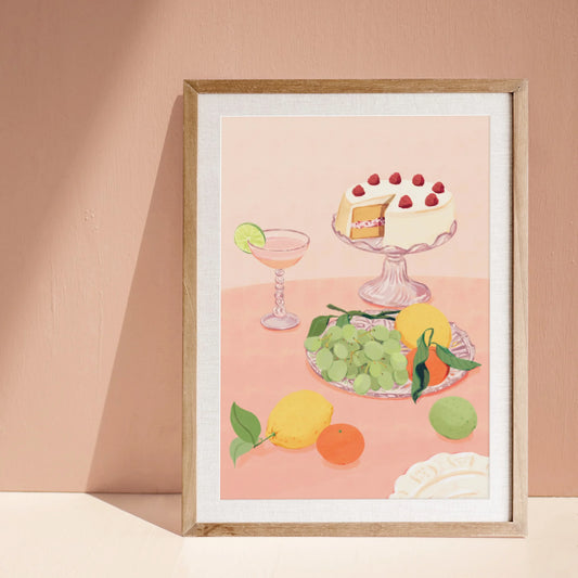 Aesthetic Dessert Art Print