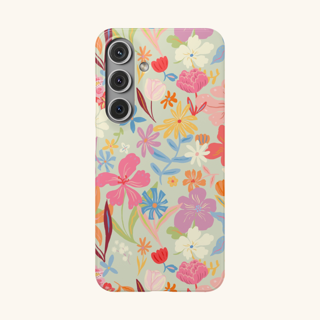 Dancing Blooms Slim Phone Case