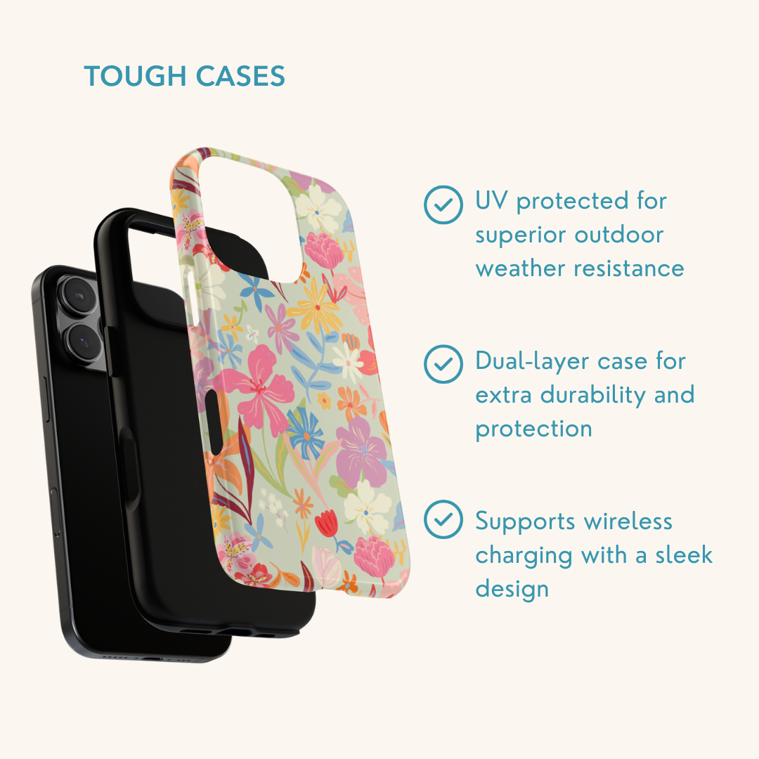 Dancing Blooms Tough Phone Case