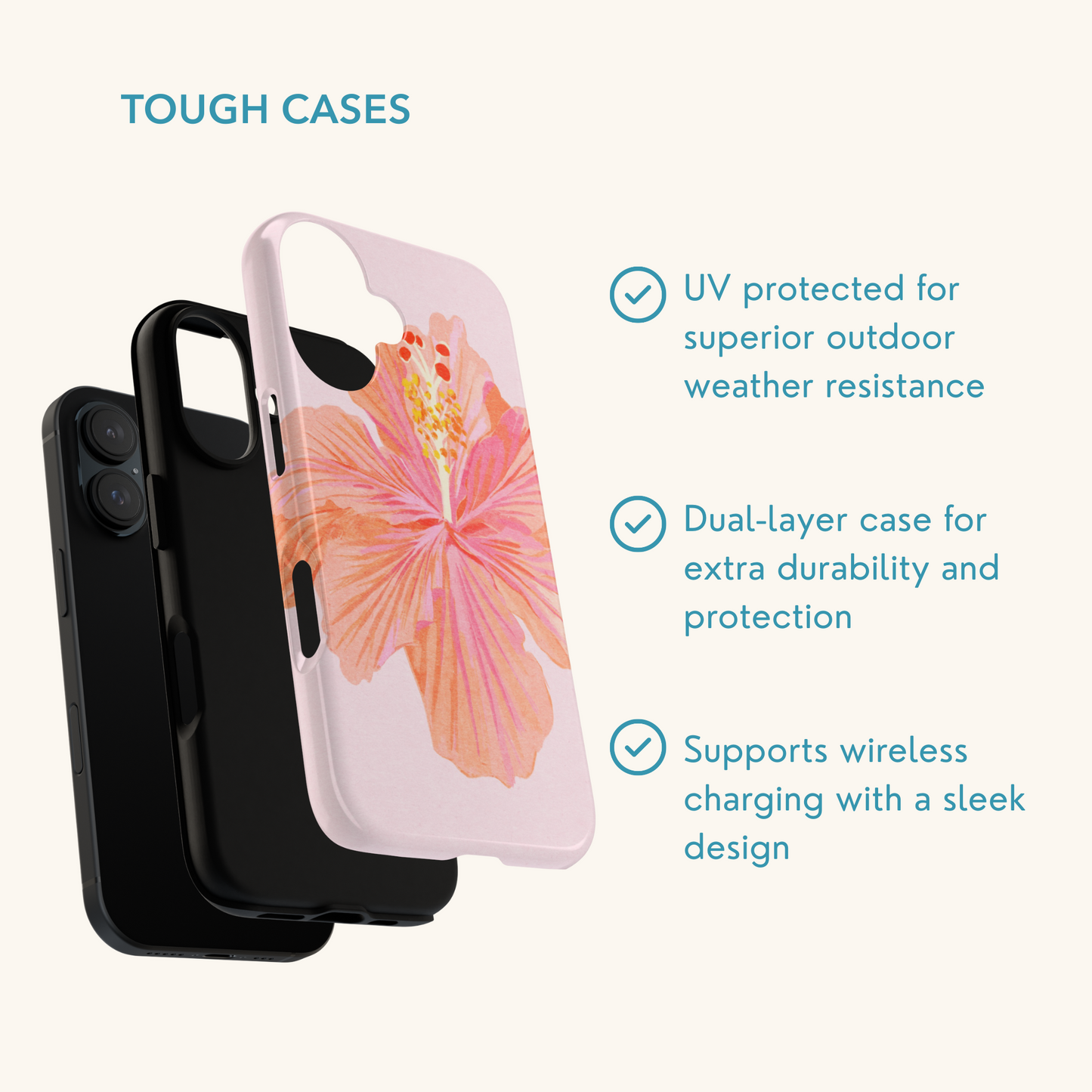 Hibiscus Flower Tough Phone Case