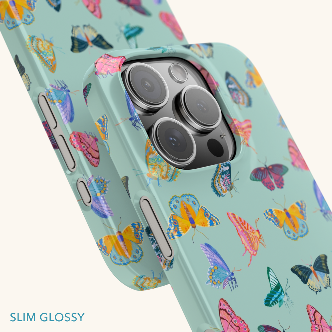 Tropical Butterflies Slim Phone Case
