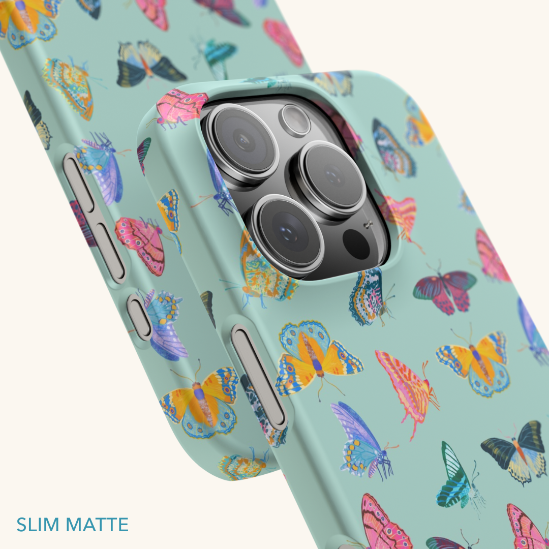 Tropical Butterflies Slim Phone Case