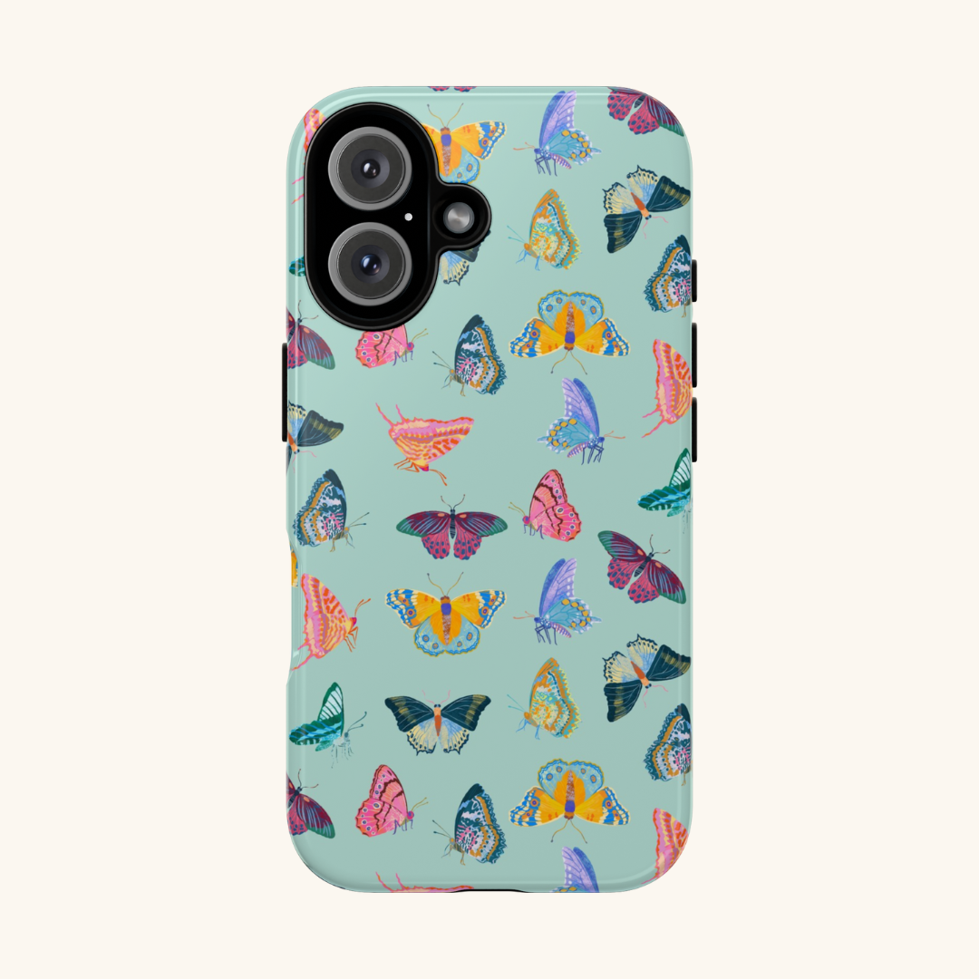 Tropical Butterflies Tough Phone Case