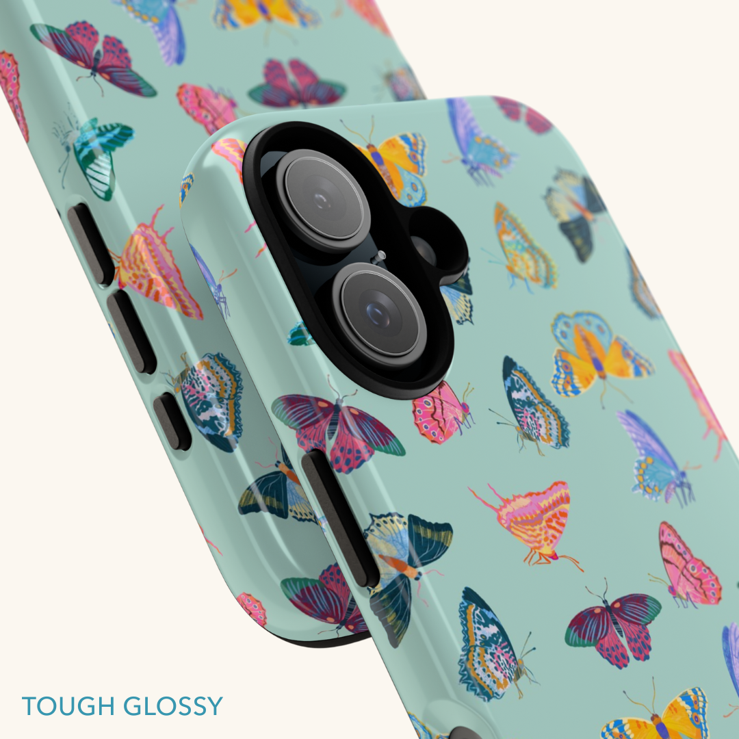 Tropical Butterflies Tough Phone Case
