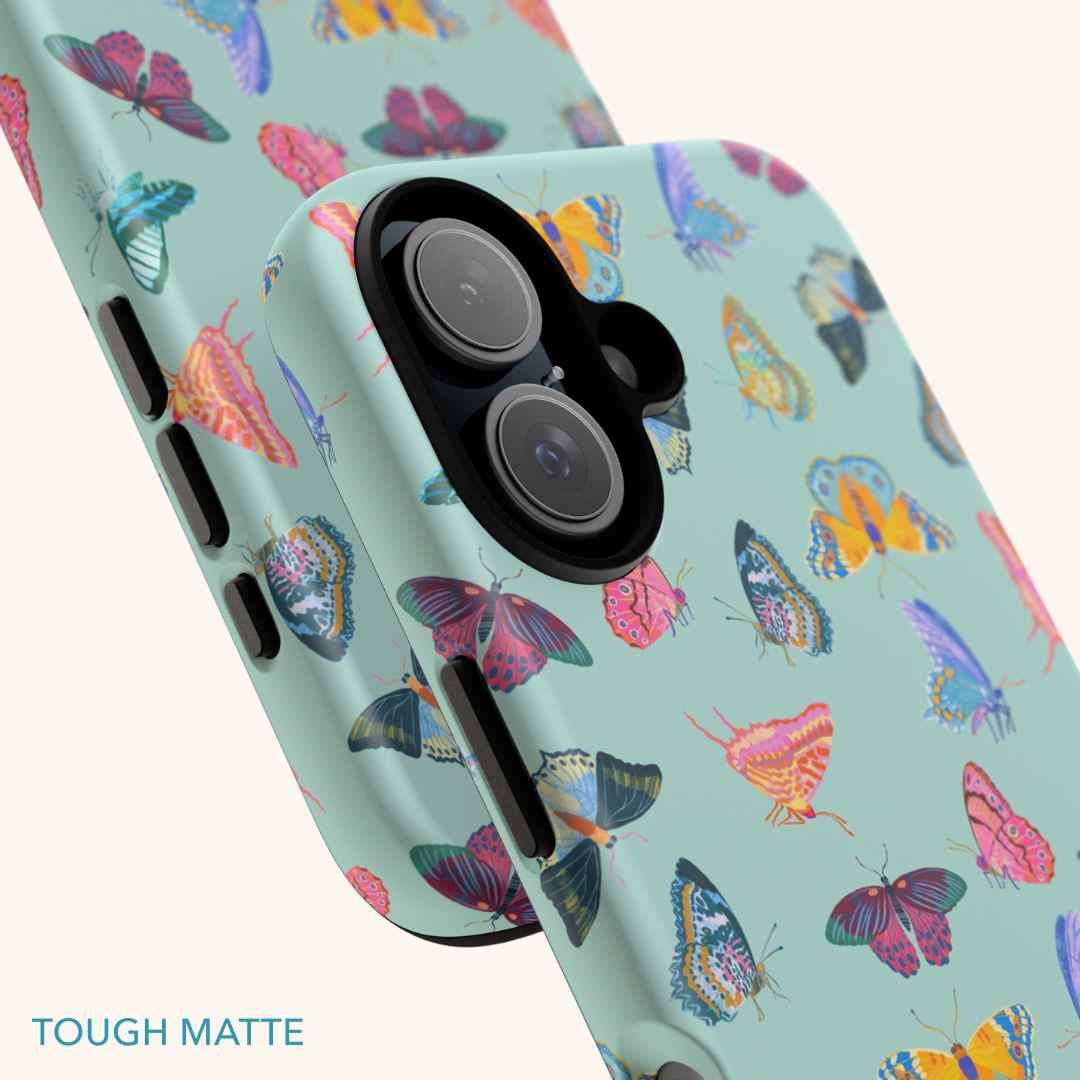 Tropical Butterflies Tough Phone Case