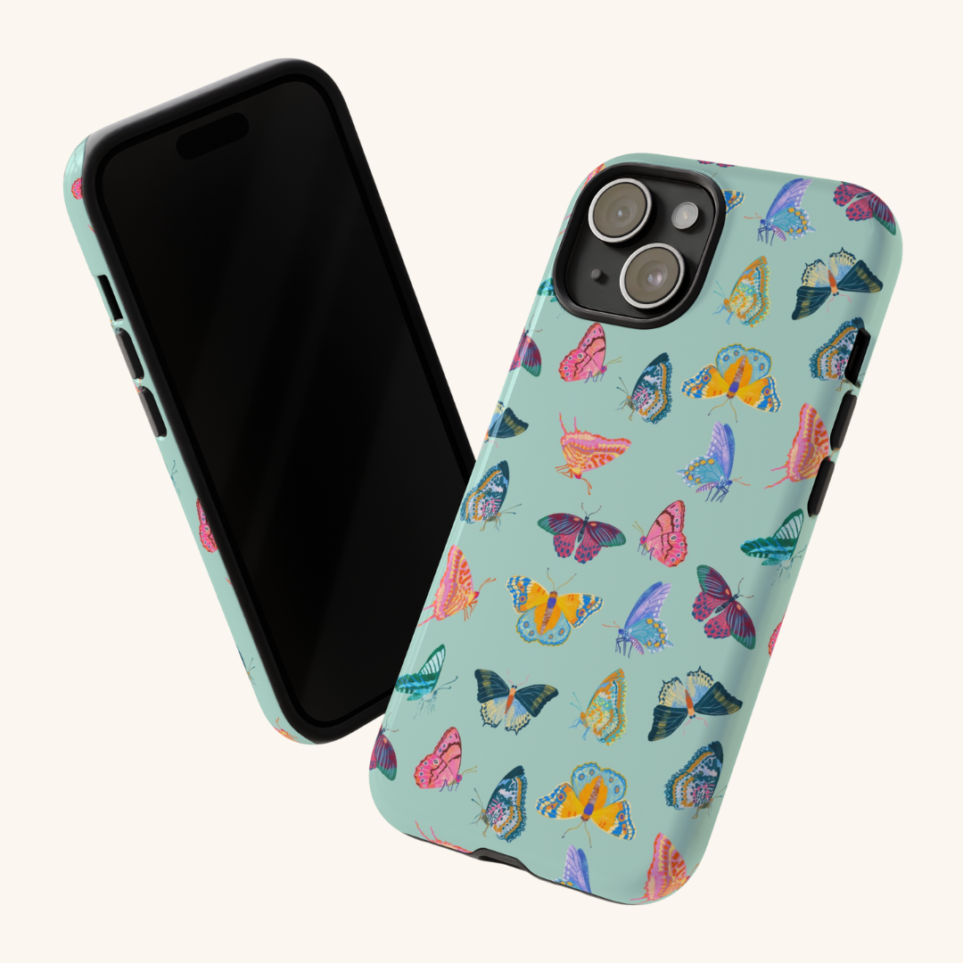 Tropical Butterflies Tough Phone Case