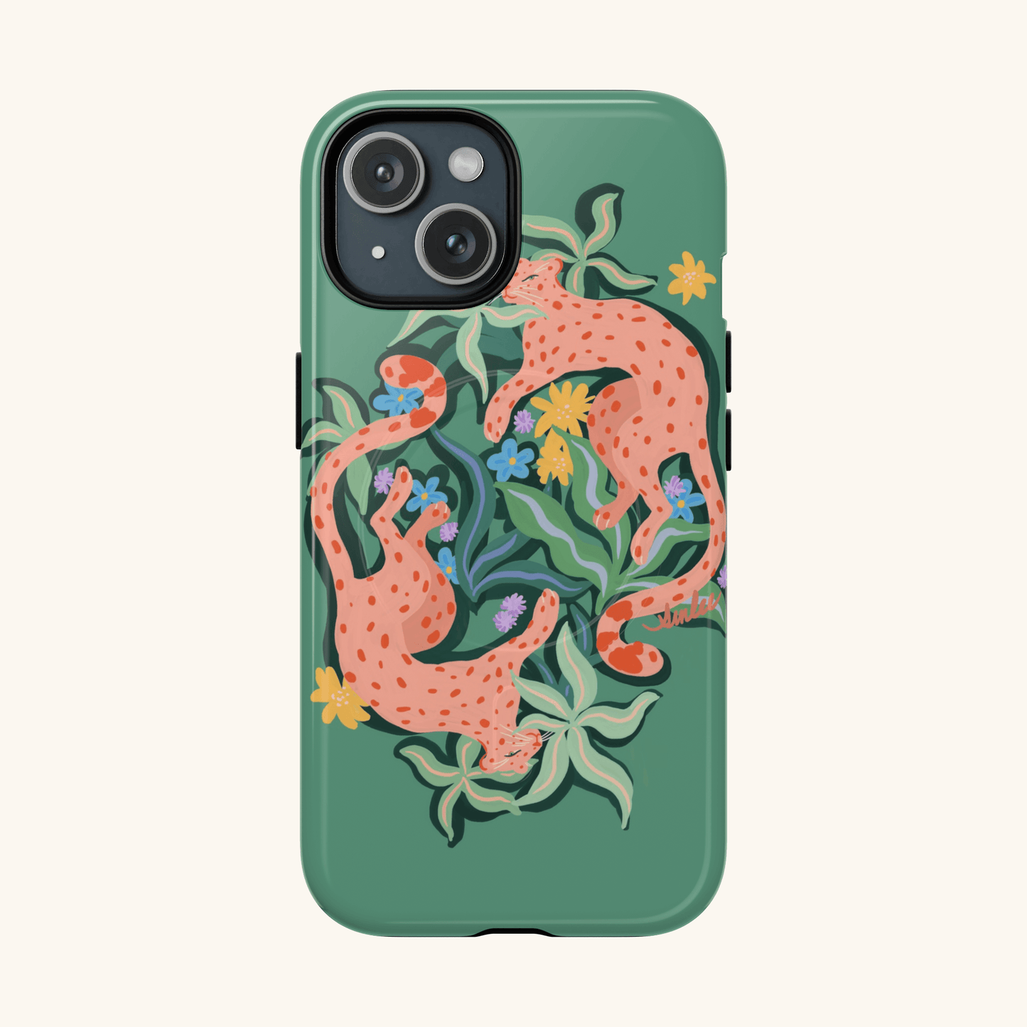 Abstract Cheetah Magsafe Tough Phone Case