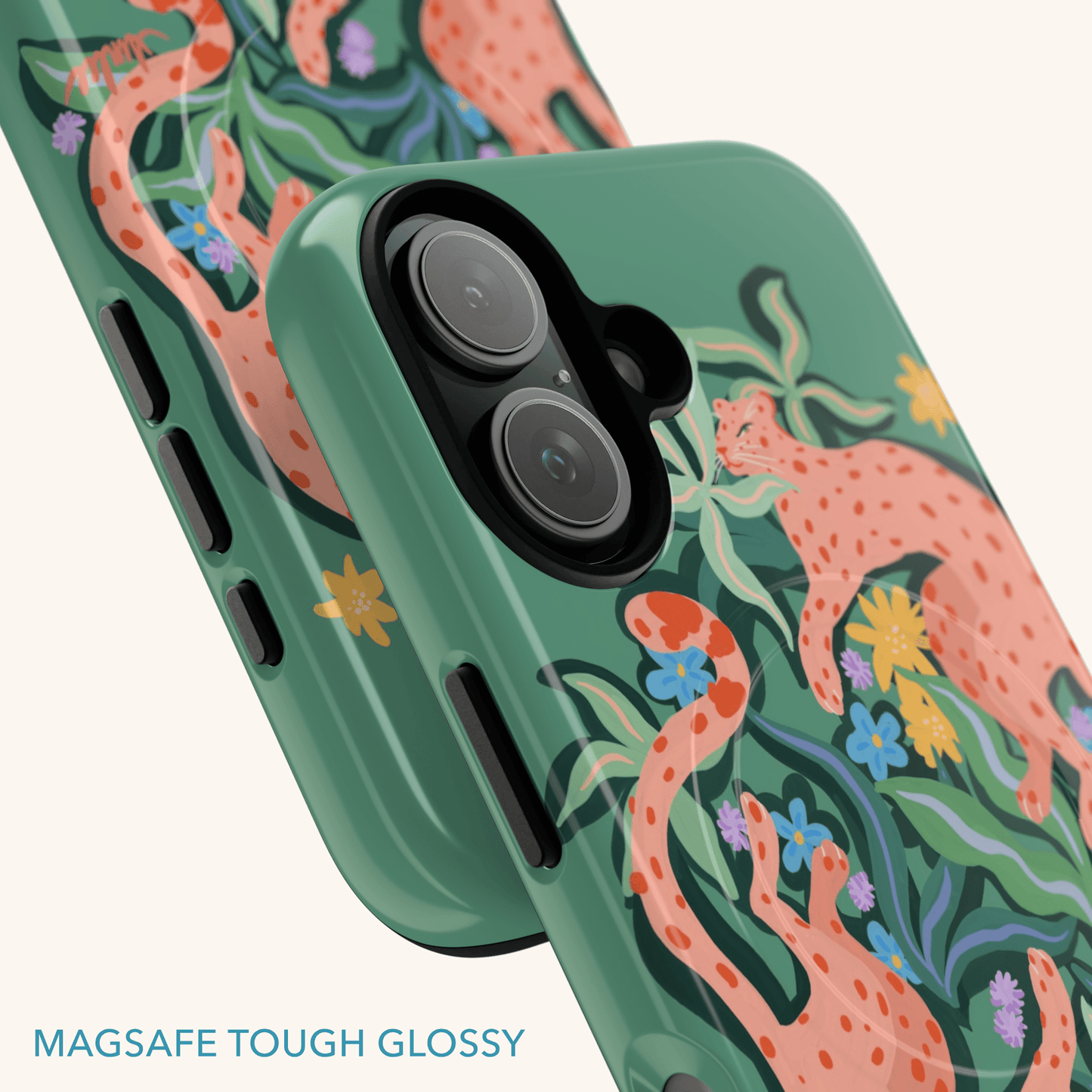 Abstract Cheetah Magsafe Tough Phone Case