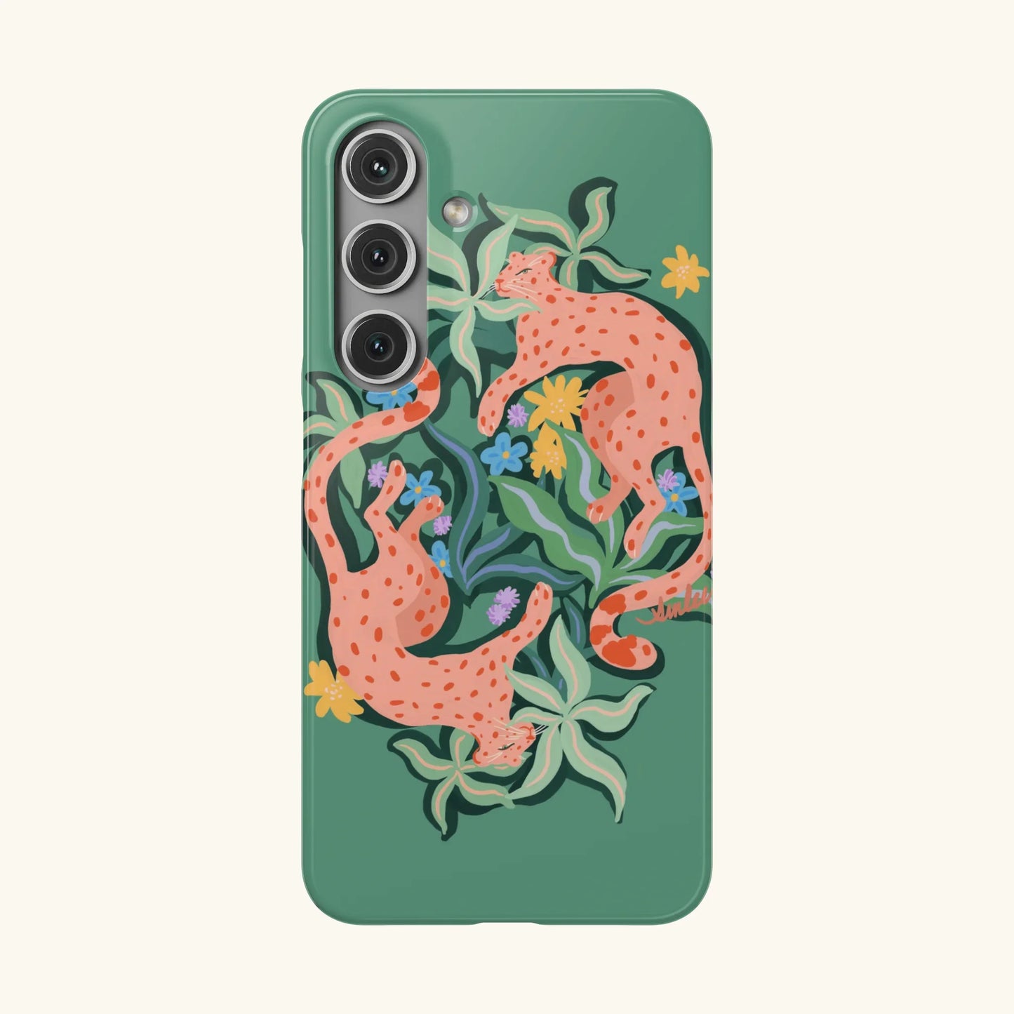 Abstract Cheetah Slim Phone Case