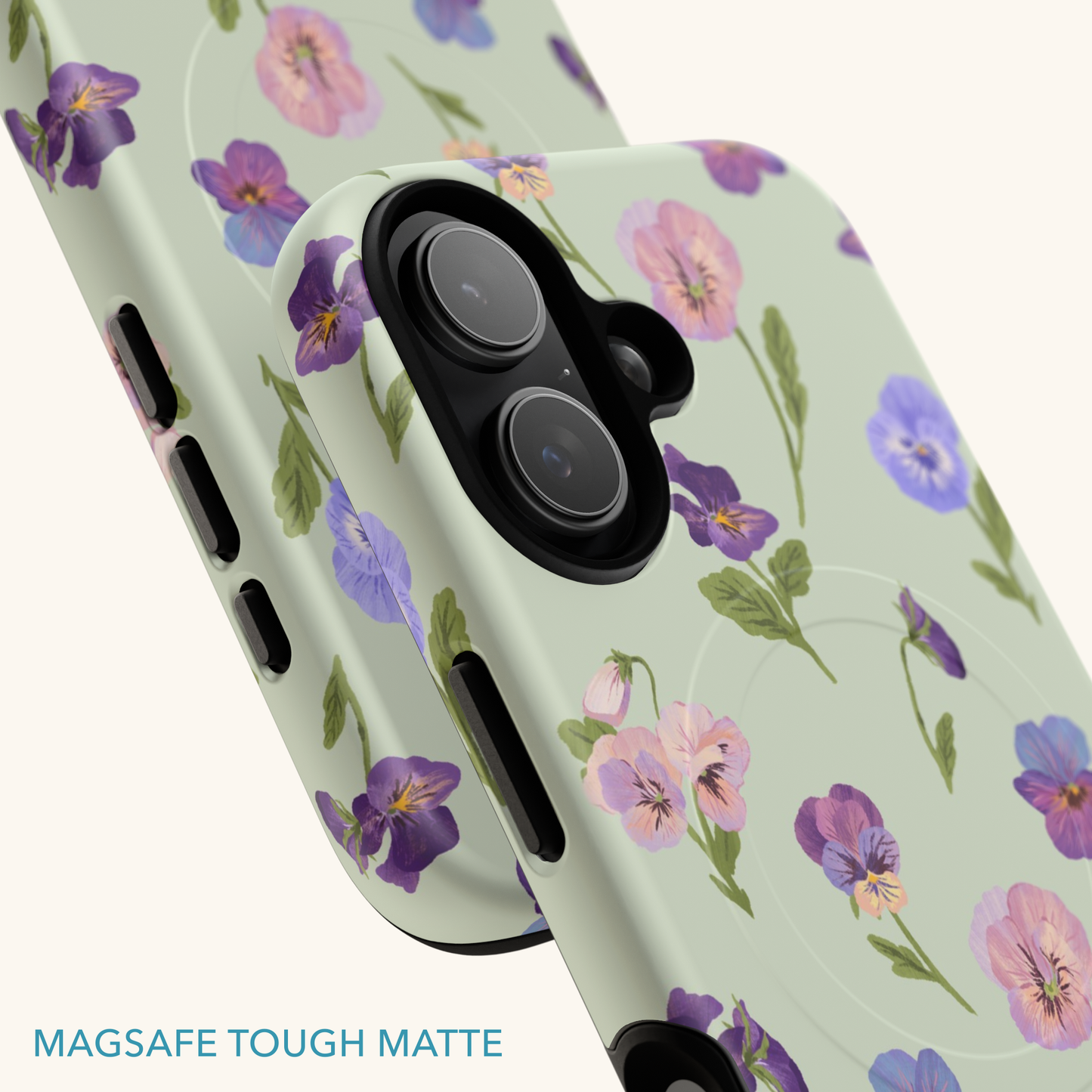 Pansy (Green) Magsafe Tough Phone Case