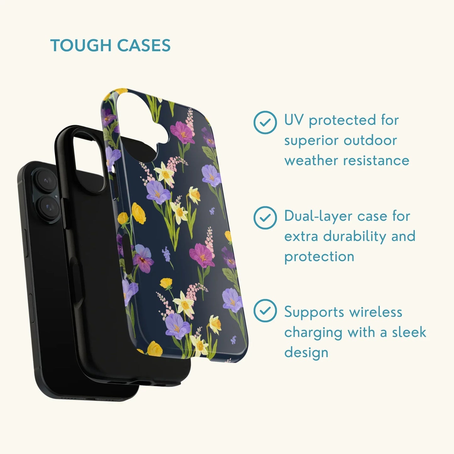 Abundant Flora Tough Phone Case