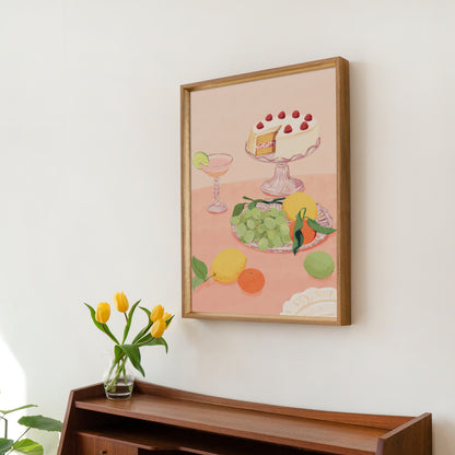Aesthetic Dessert Art Print