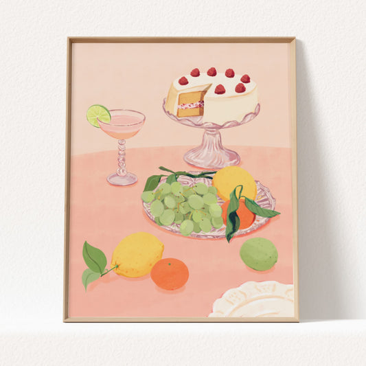 Aesthetic Dessert Art Print