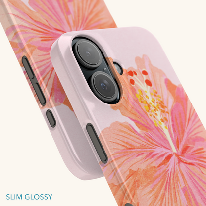 Hibiscus Flower Slim Phone Case
