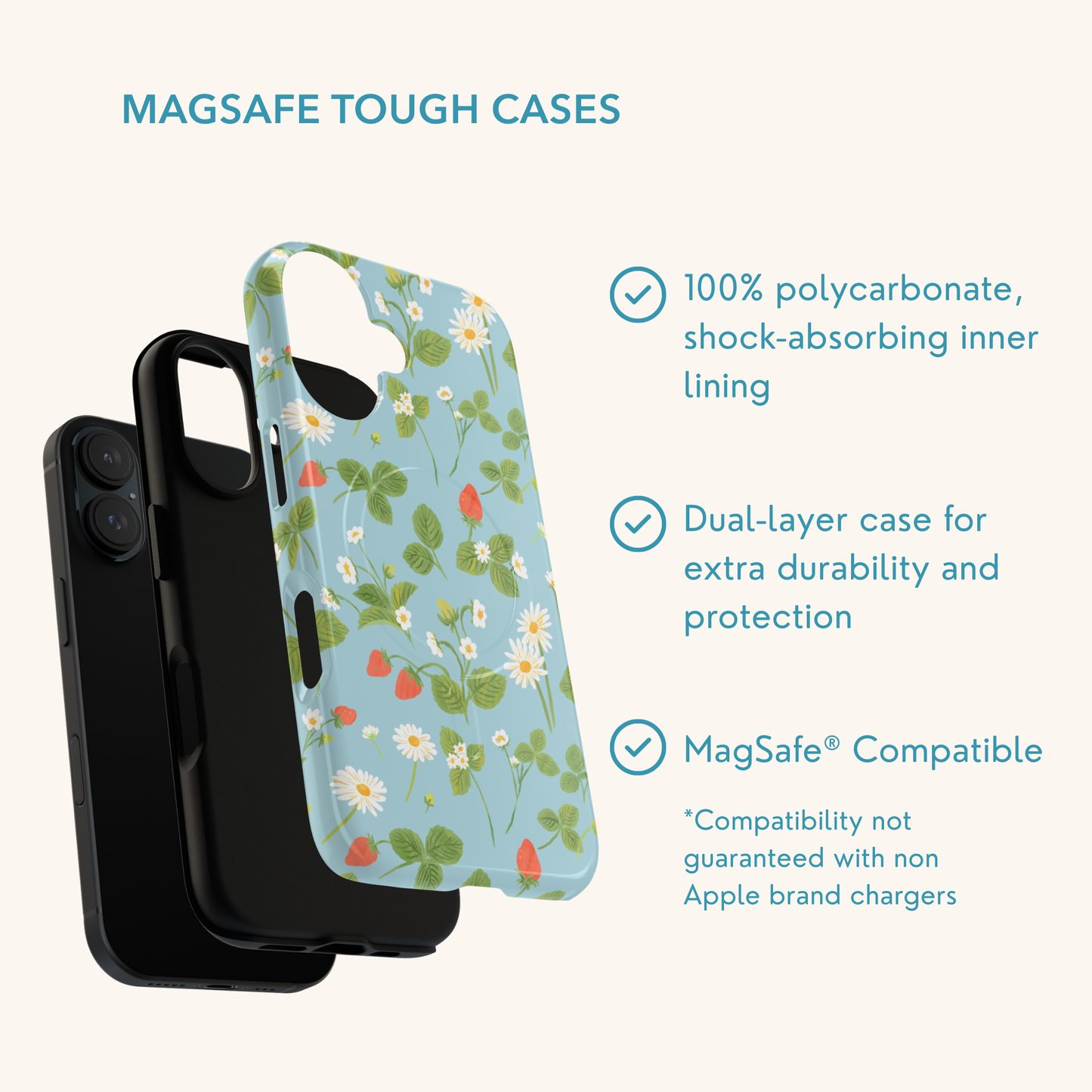Straberry Plant Magsafe Tough Phone Case