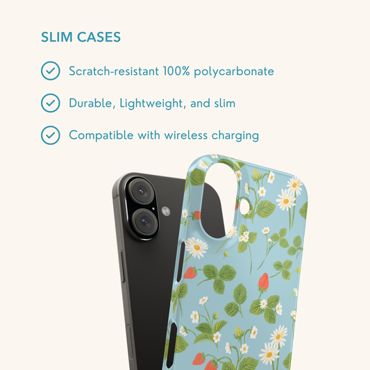 Strawberry Plant Slim Phone Case