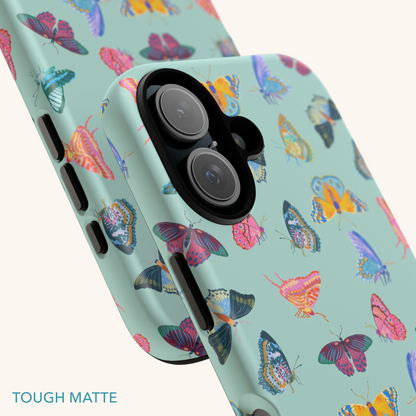 Tropical Butterflies Tough Phone Case
