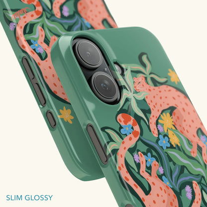Abstract Cheetah Slim Phone Case