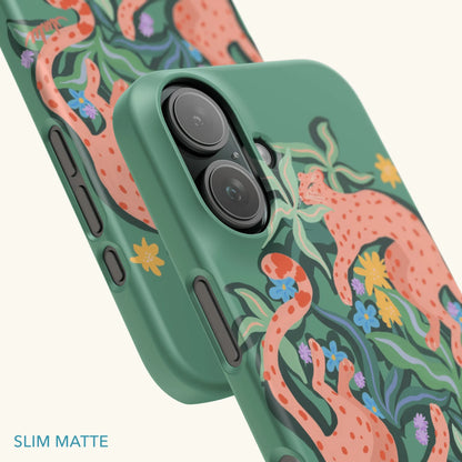 Abstract Cheetah Slim Phone Case