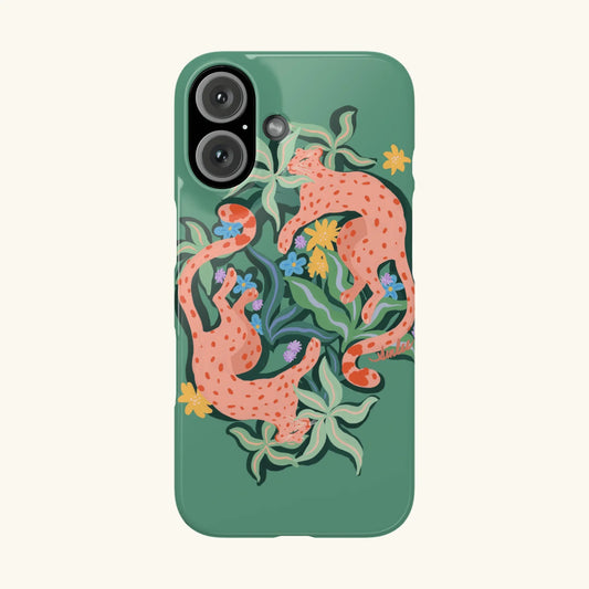 Abstract Cheetah Slim Phone Case