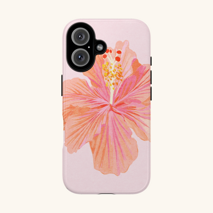 Hibiscus flower tough iphone case designed by Sun Lee