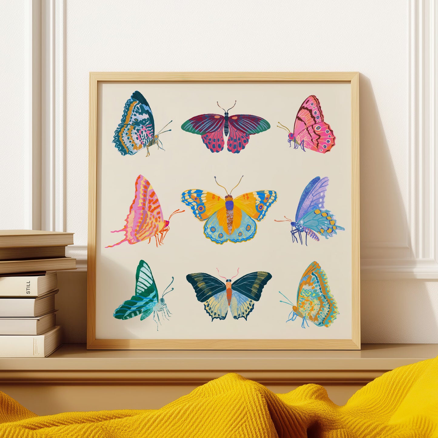 Tropical Butterflies Art Print
